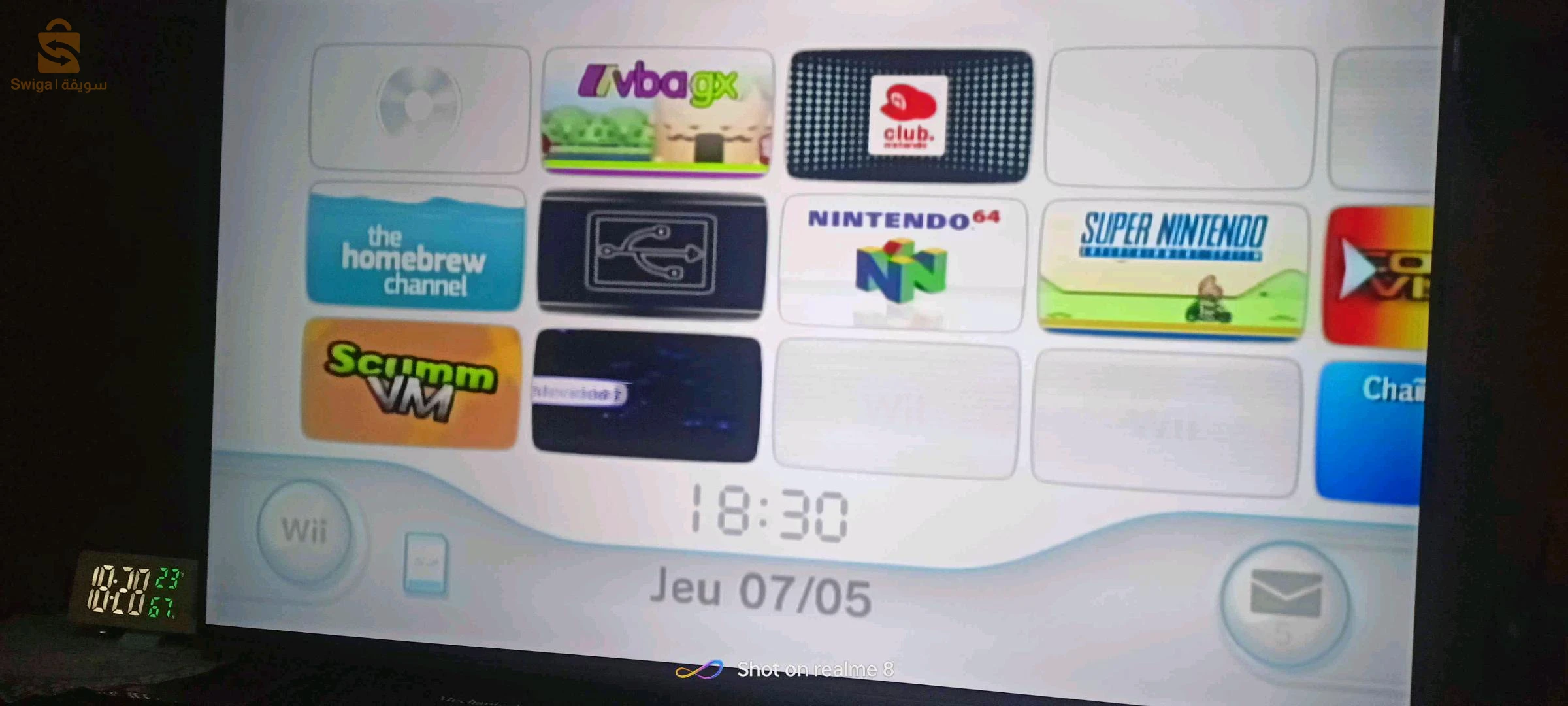Nintendo wii flaché 2 manette