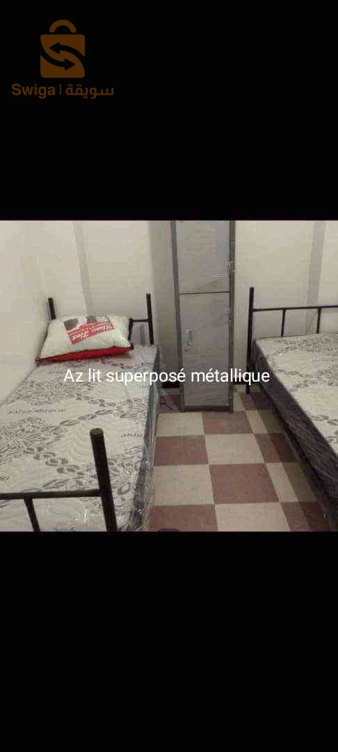 lit superposé métallique bois