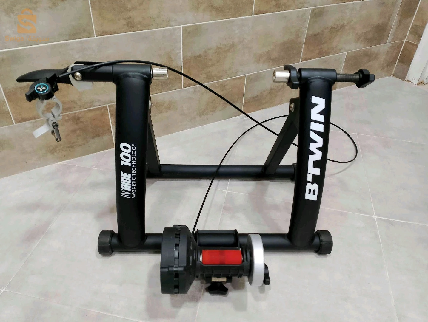 homme trainer vélo
