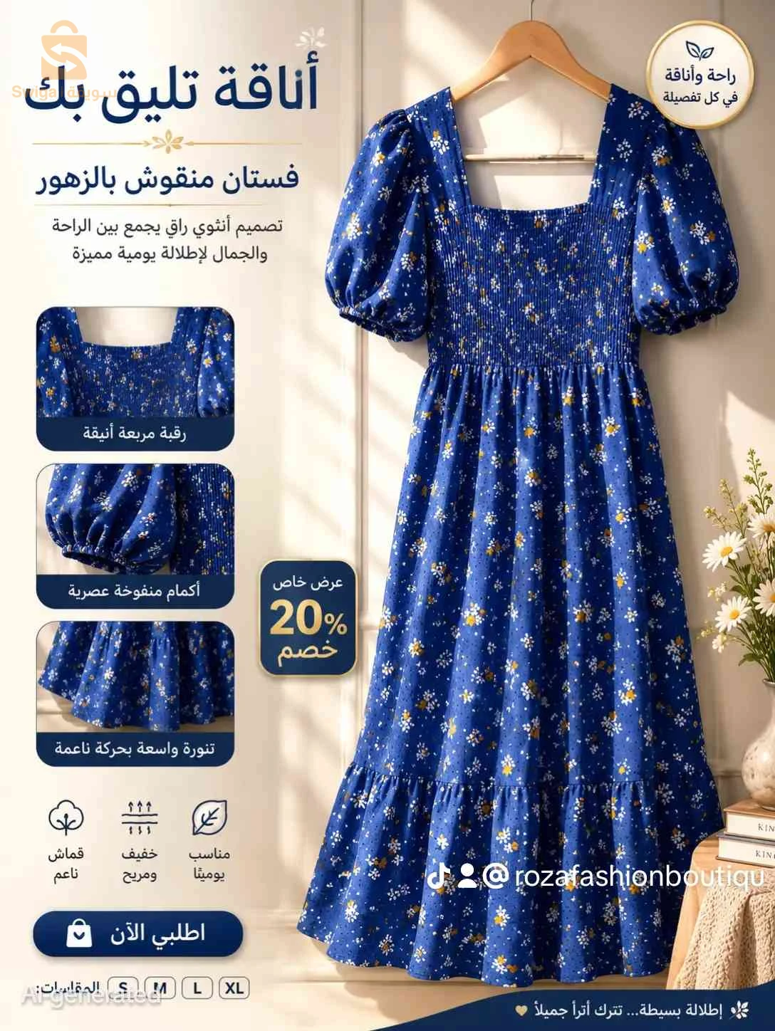 Robe fleurie pour femme