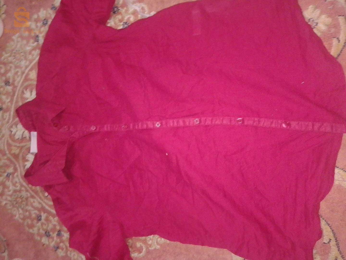 Chemise rouge d'été pour femme
