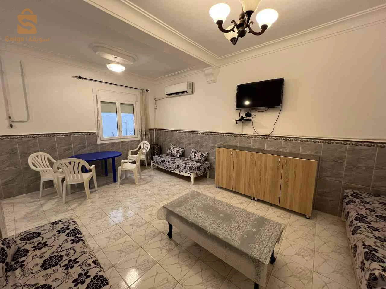 location pour vacance niveau  de villa à bouzedjar