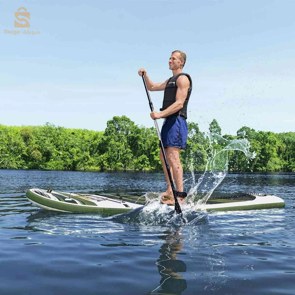 Paddle Gonflable Hydro-Force 310x86cm Bestway 65308 - لوح التجديف والموج القابل للنفخ