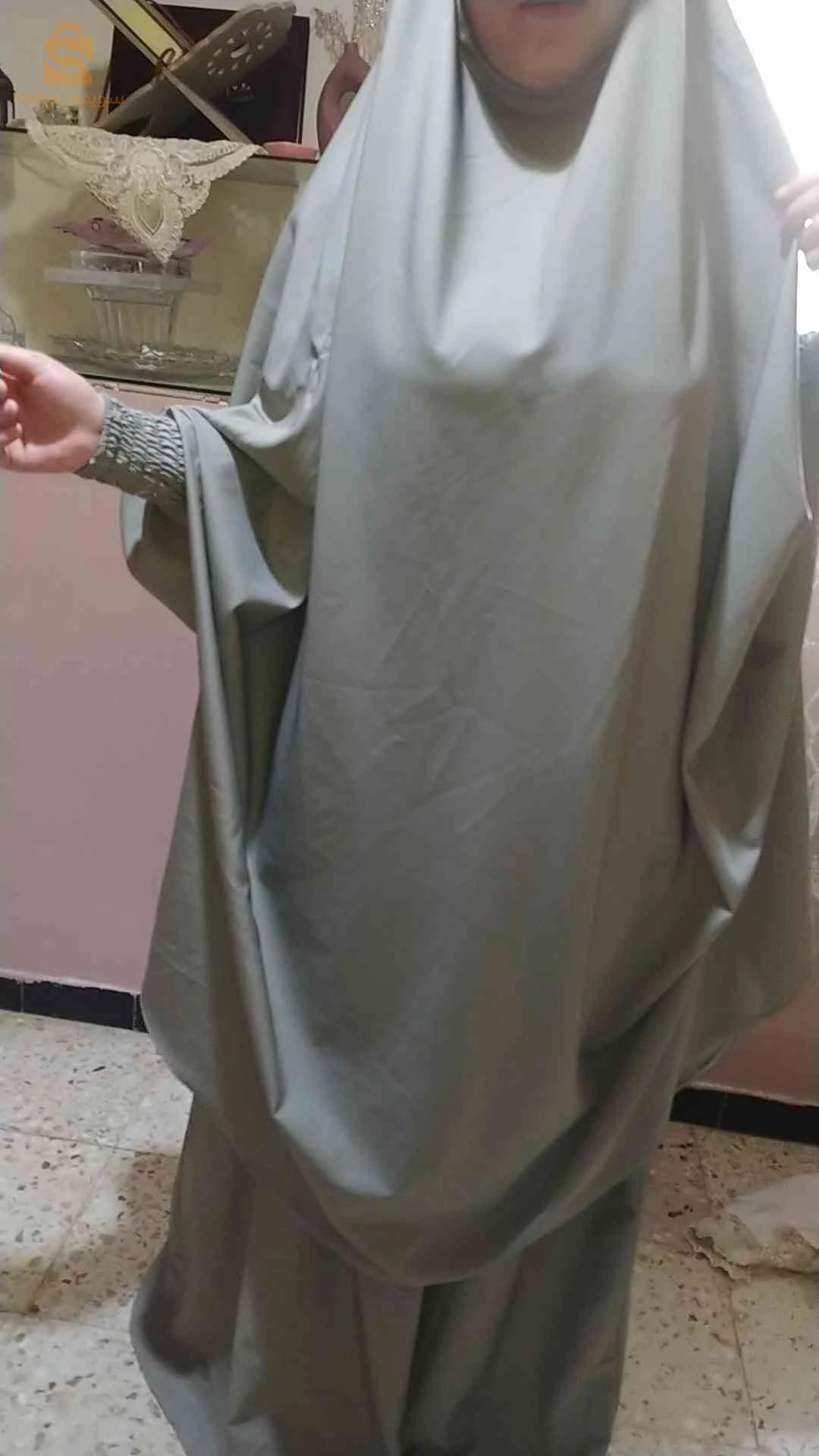 جلباب قطعتين مريح بزاف