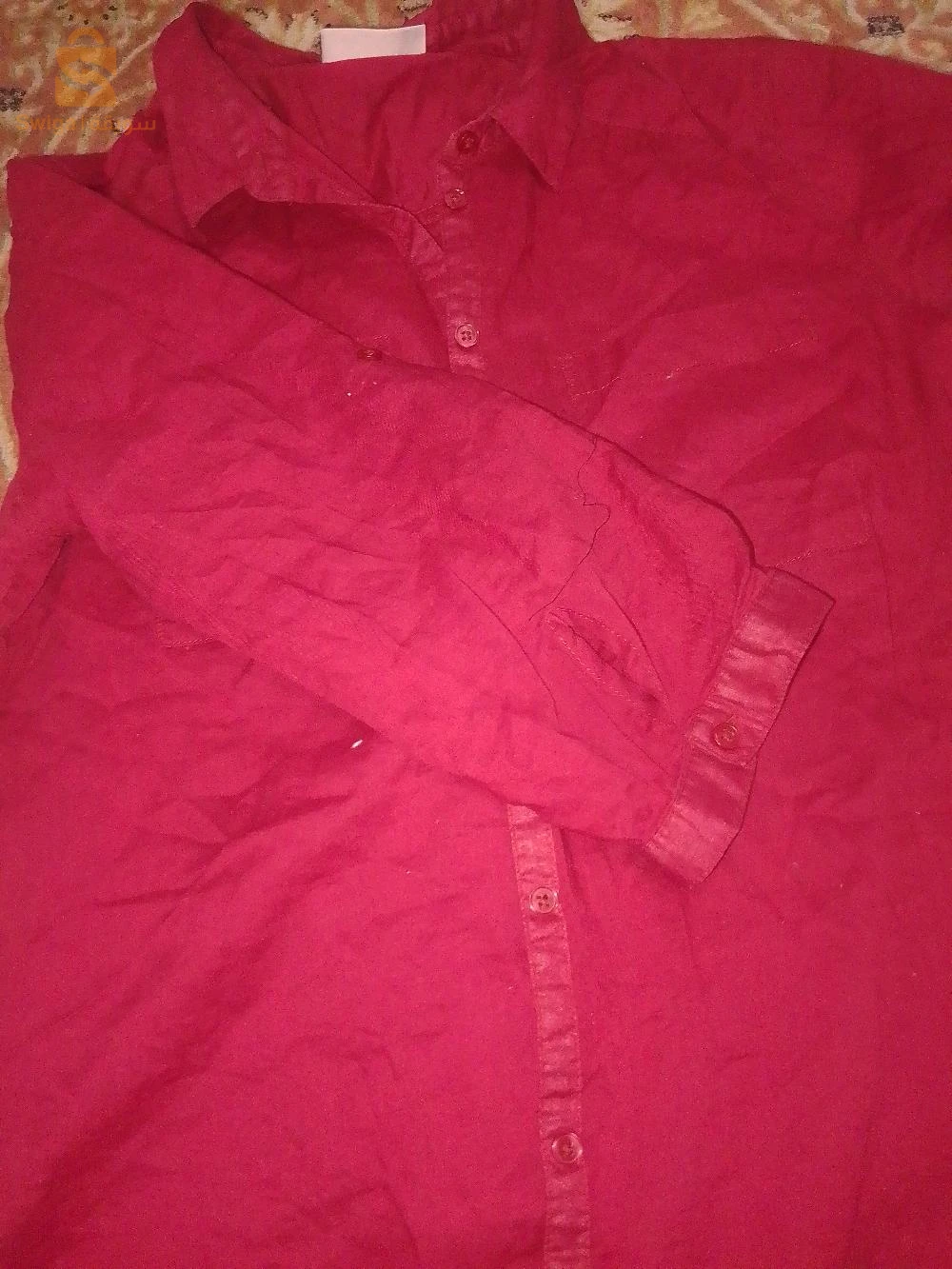 Chemise rouge d'été pour femme