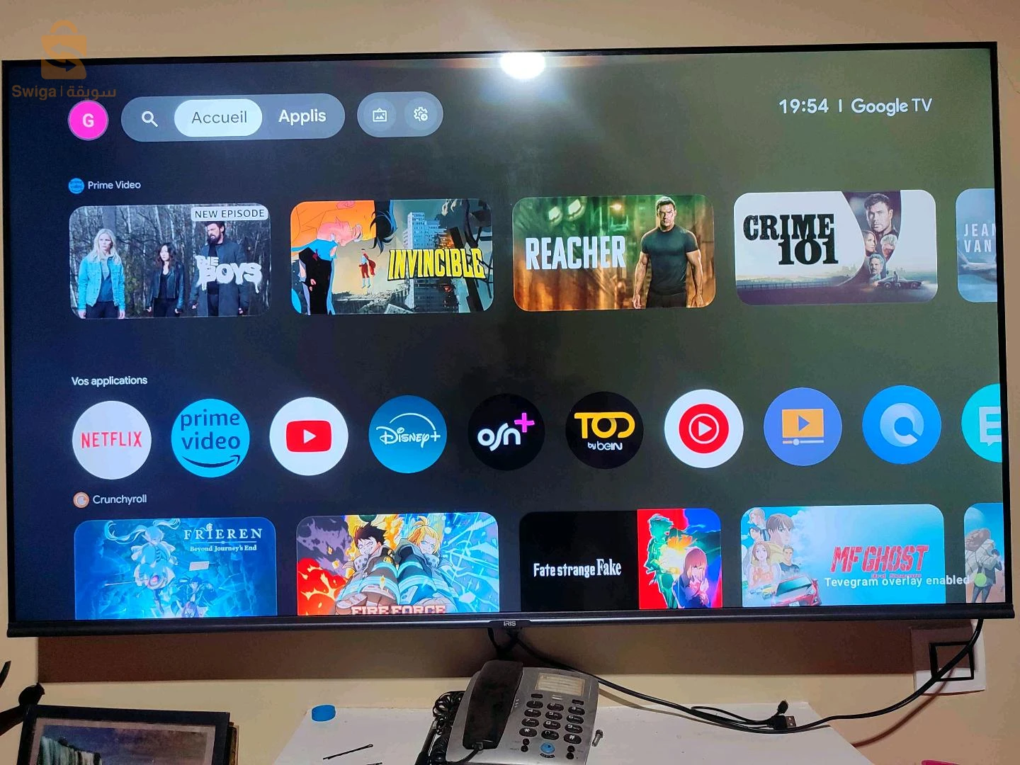 تلفزيون Iris 50pouce smart Google