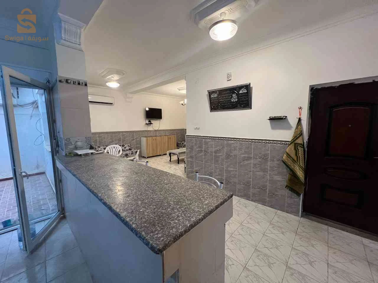 location pour vacance niveau  de villa à bouzedjar