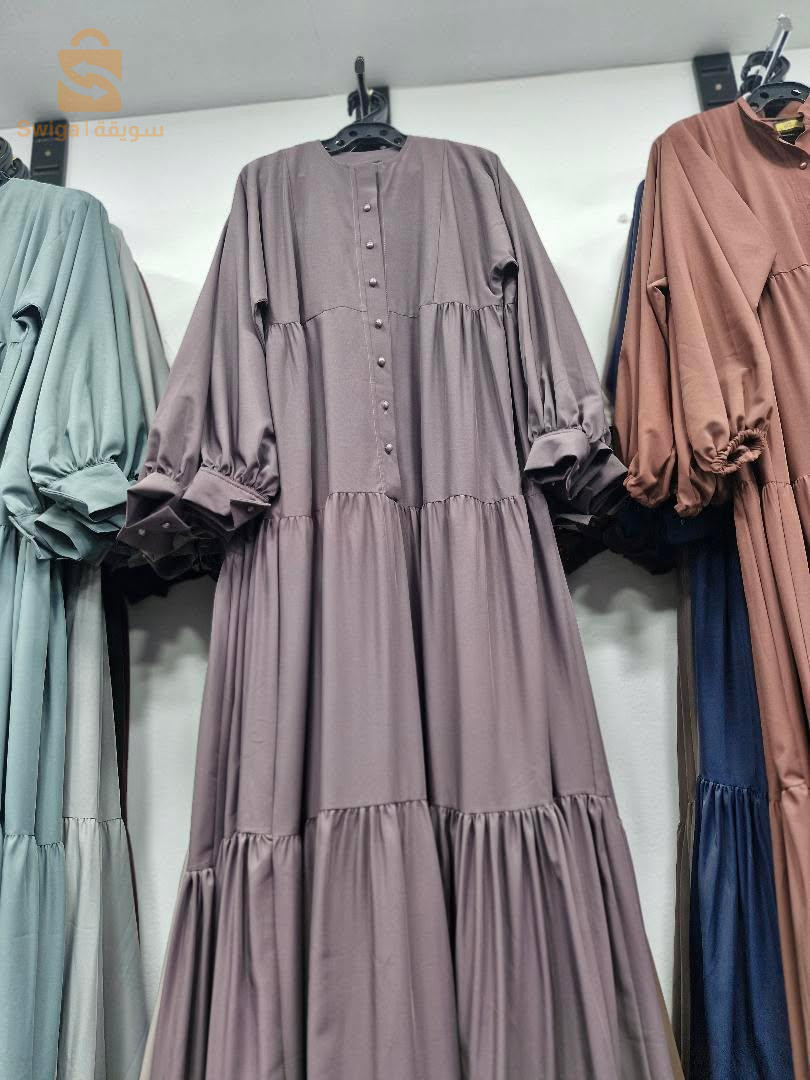 حجاب روب قماش برادا صيفي ربيعي 
robe dress tessu eté Demi saison pus 10couleur