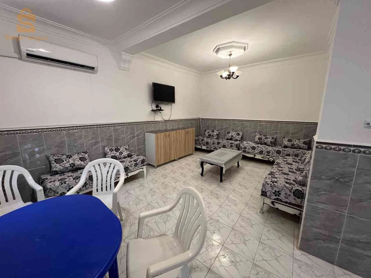 location pour vacance niveau  de villa à bouzedjar