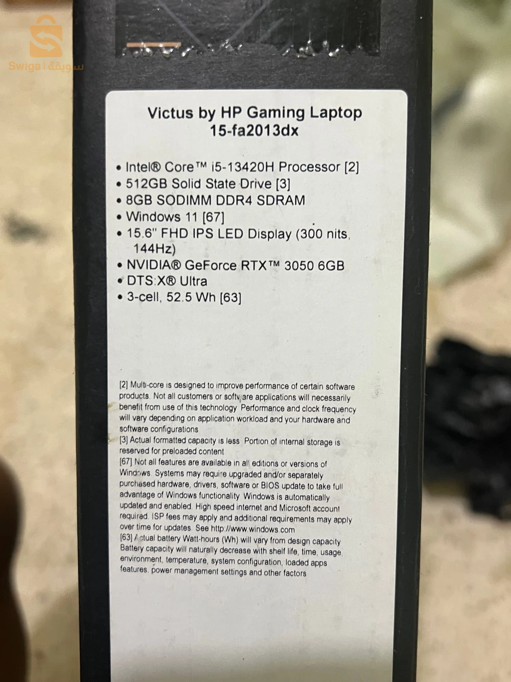 hp victus15 gaming laptop