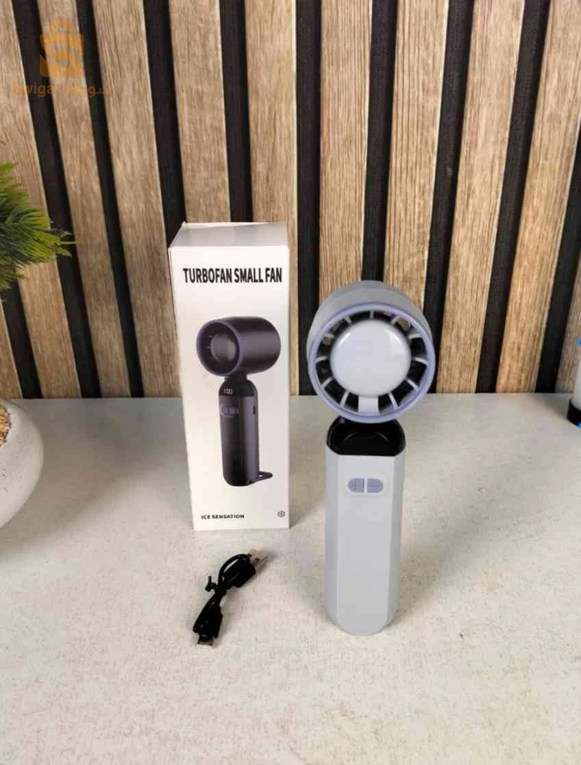 Mini Ventilateur Turbo Sans Pales - 100 Vitesses Réglables et Rechargeable USB - مروحة التوربو الذكية بدون شفرات مع 100 سرعة قابلة للتعديل