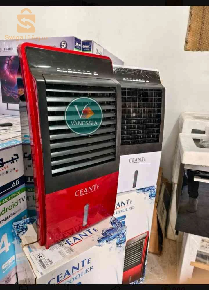 Air Cooler Marque Ceante 12L Couleur Blanc & Rouge