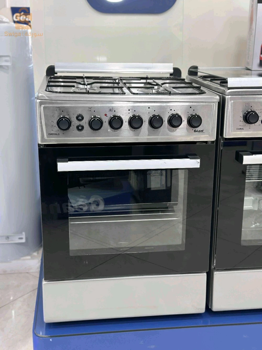 Cuisiner géant 4 feux inox catalyseur ventilé 60cm