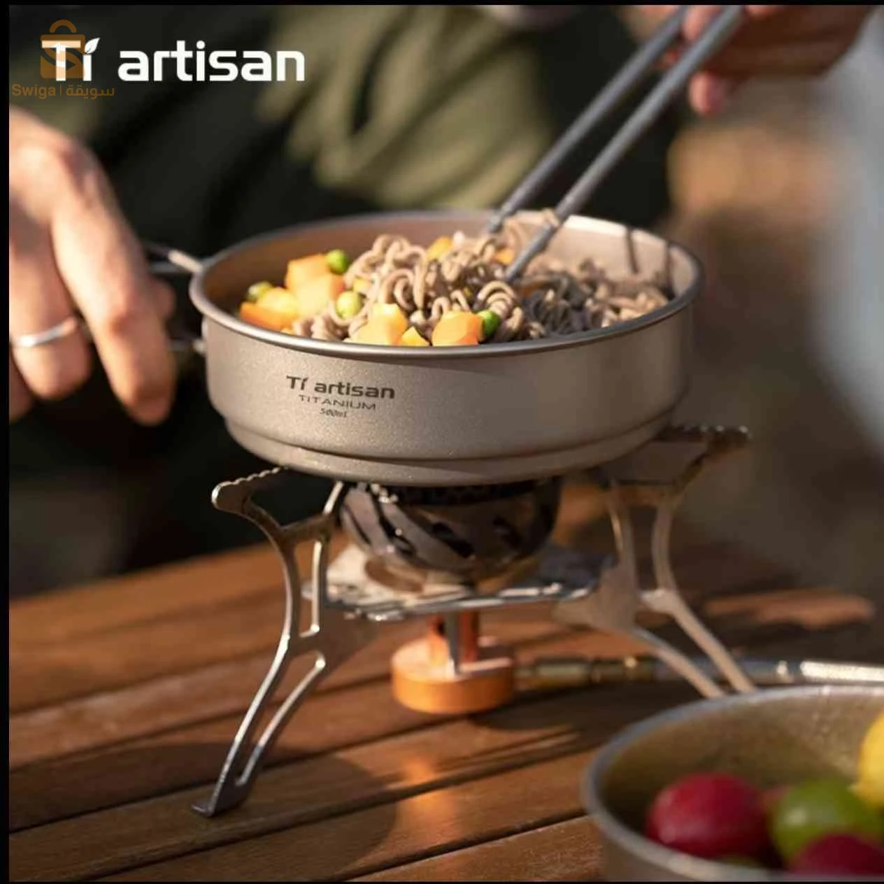 poêle en titanium ultra-léger