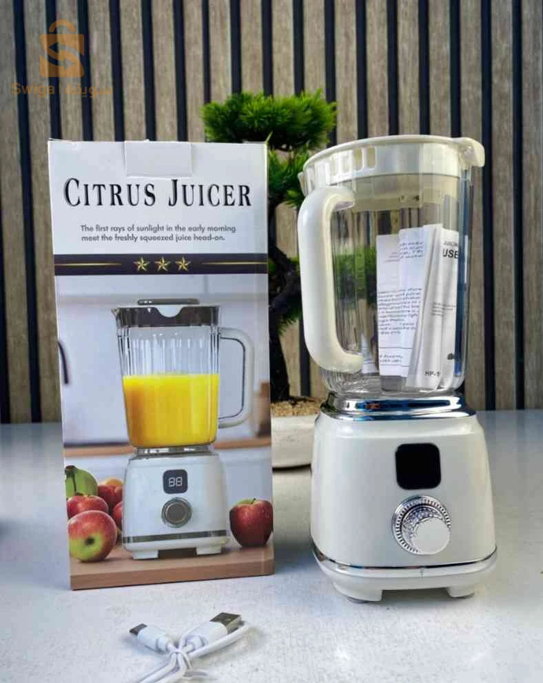 Extracteur de Jus Portable et Mélangeur Électrique Ultra-Léger et Facile à Nettoyer - عصّارة فواكه وخضروات محمولة بمحرك عالي السرعة
