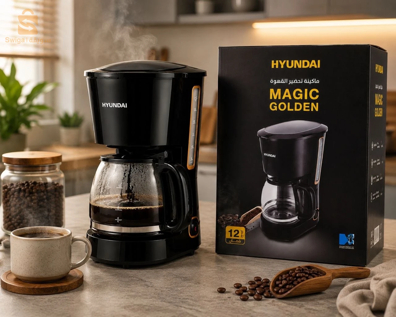 cafetière Hyundai à poudre آلة القهوة