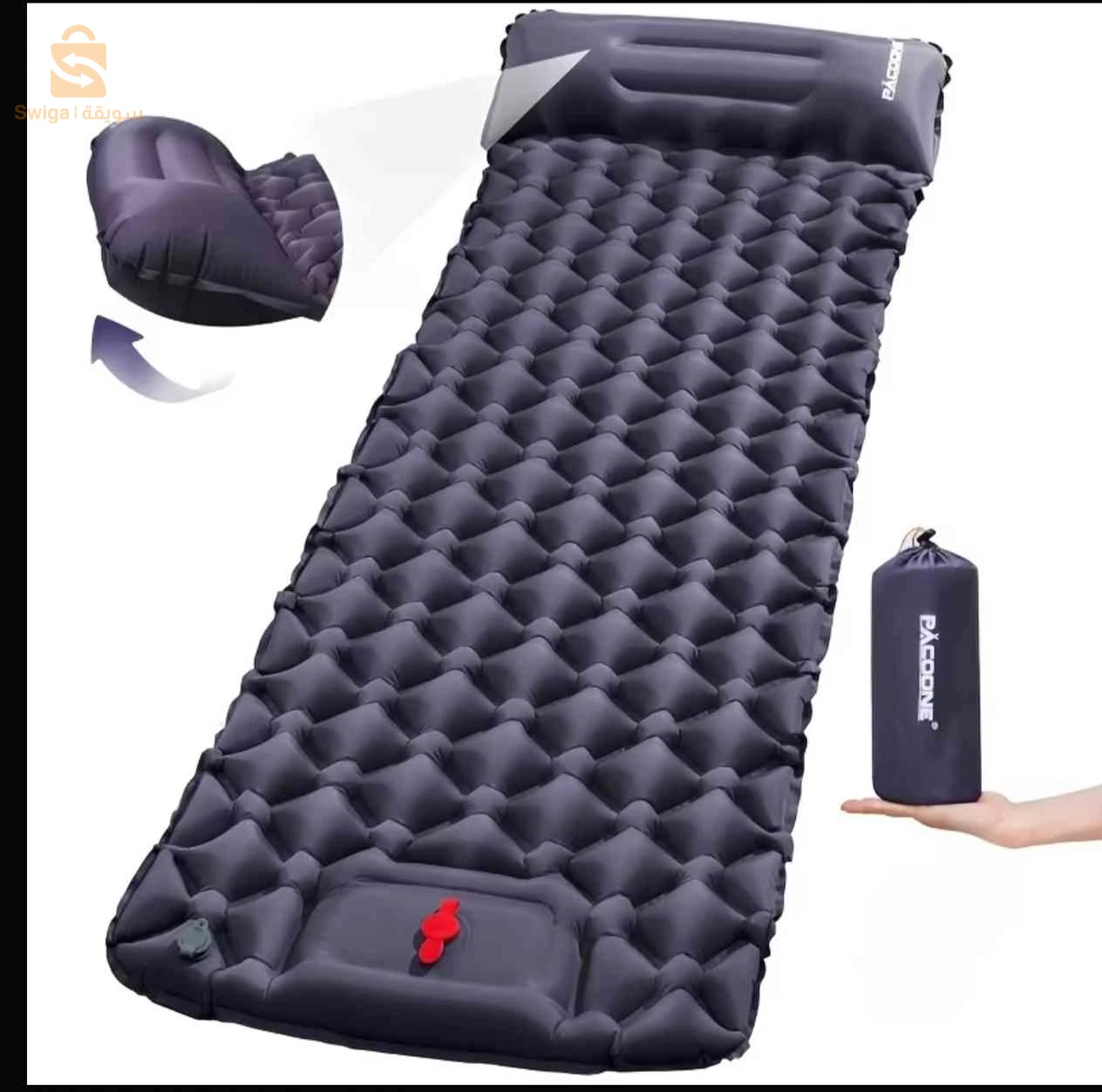 matelas gonflable avec oreiller et pompe intégré