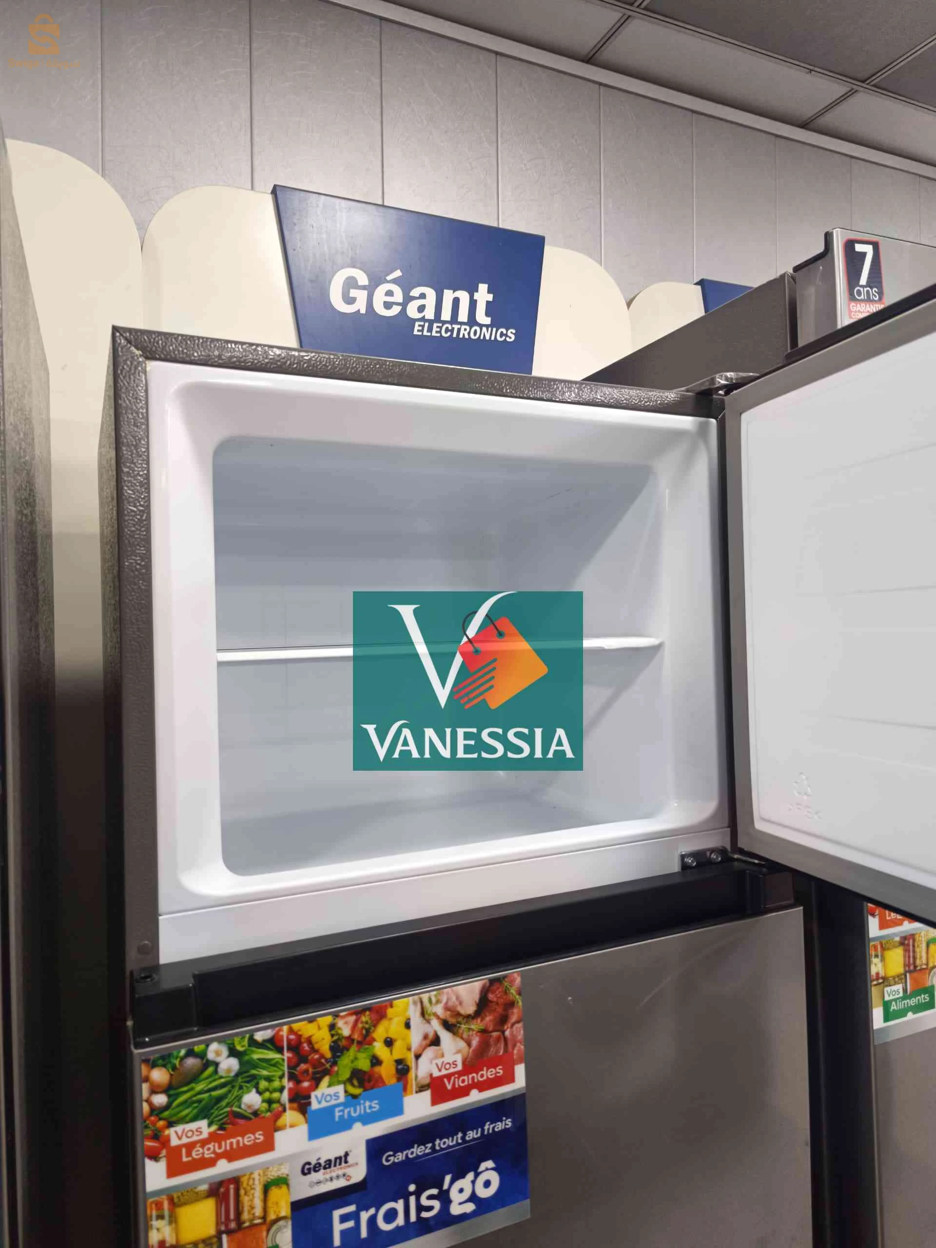 Réfrigérateur marque géant noir et gris 435L

✅Defroset
✅ Couleur noir et gris 
✅ Garantie 24 moins
✅ capacité 435L
