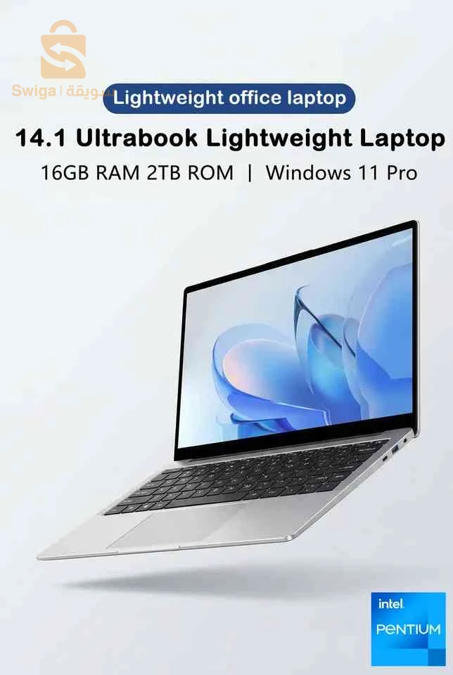 New Ultra Slim Laptop 14.1" 16GB RAM 2TB SSD Intel 4405U Gaming PC 1920*1080 Display Office Study