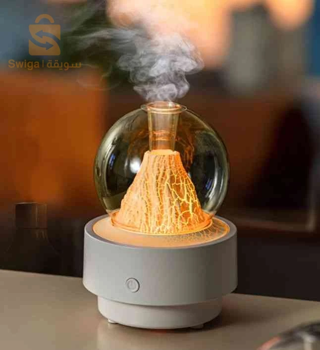 Diffuseur d'Arôme et Humidificateur Effet Volcan Capacité 300ml - موزع العطور والزيوت الذكي بتأثير البركان المضيء