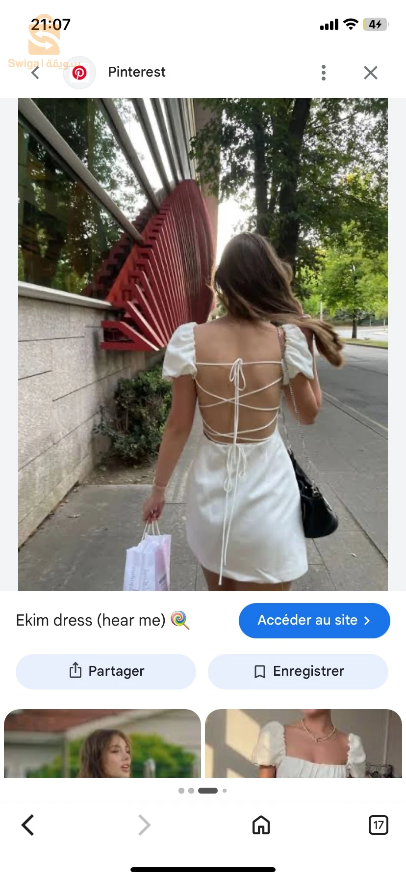 robe Zara Blanche taille S