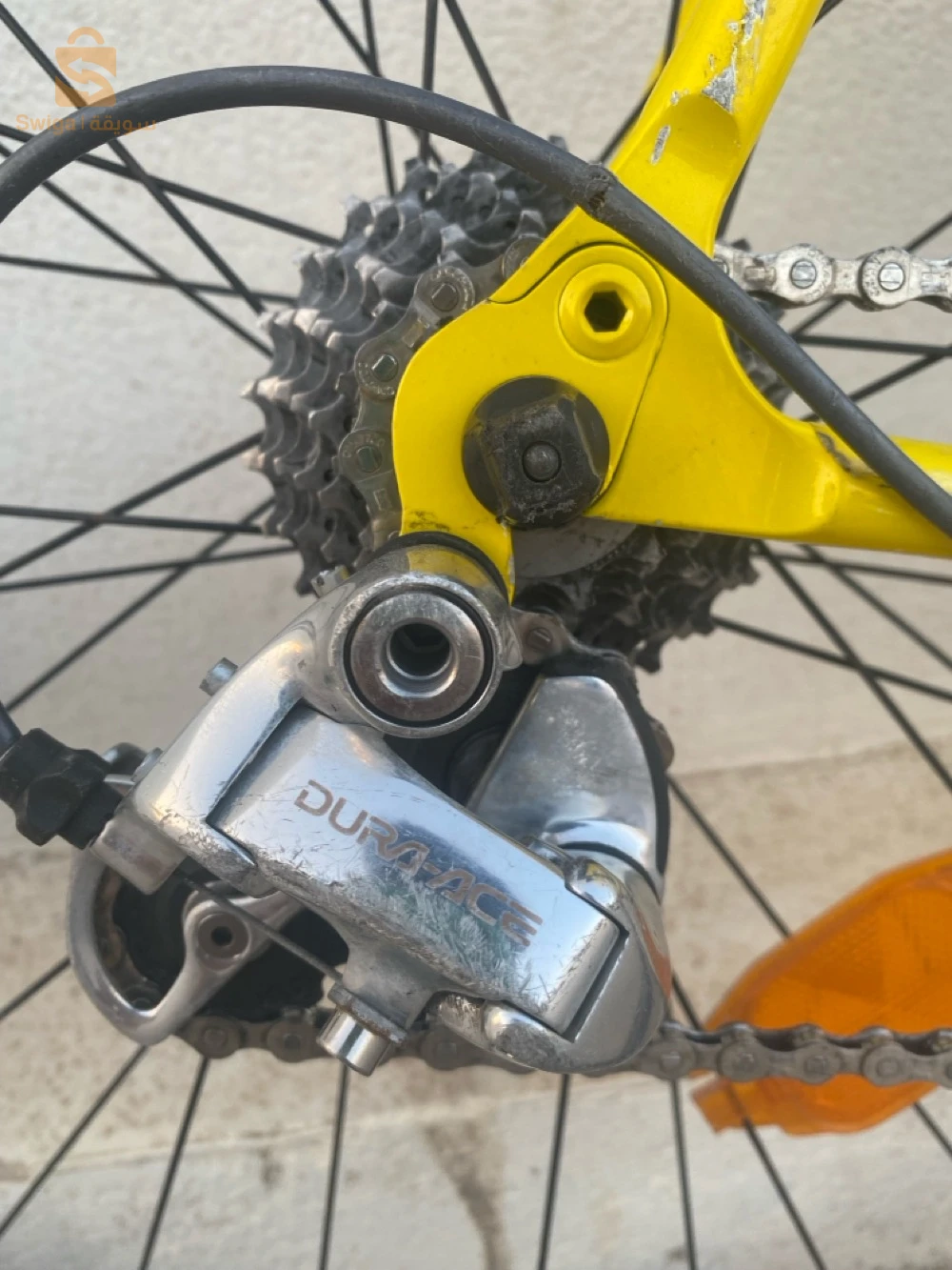 🌟 للبيع: دراجة طريق Decathlon V1.3 بهيكل إيطالي Dedacciai وقطع احترافية 🌟العنوان: دراجة كورس Decathlon V1.3 أصلية - هيكل ألمنيوم Dedacciai إيطالي، شوكة كربون LOOK، ومكونات Dura-Ace 🚴‍♂️💨