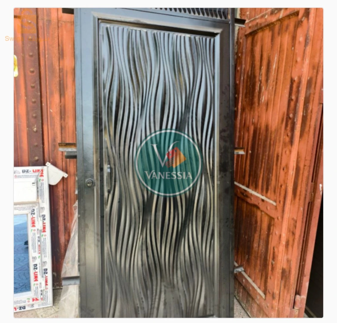 porte tole d’entrée local 1m