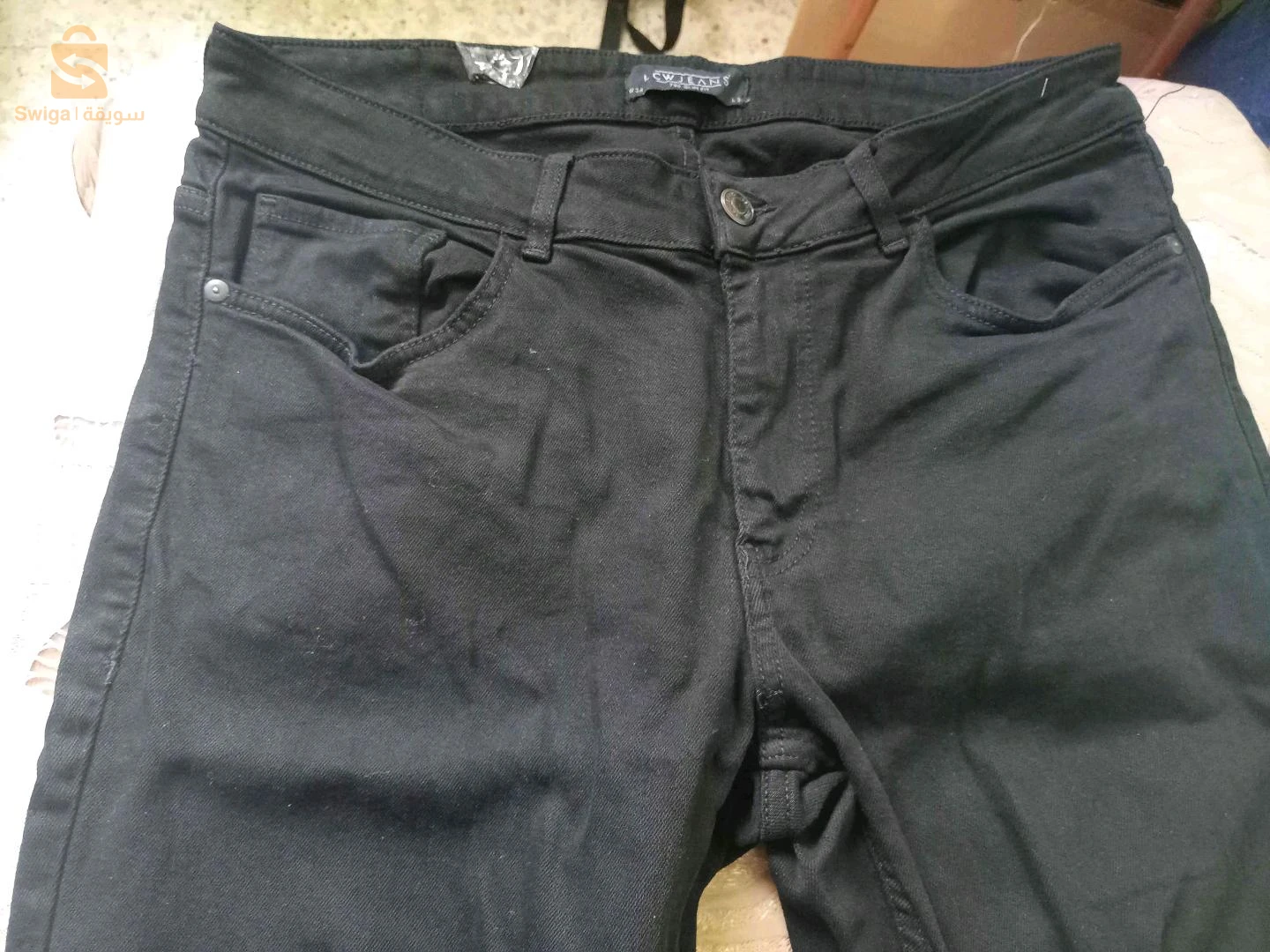 سروال جين رجالي lc waikiki 750 slim fit كابة طاي w34  L31 يلبس مليح