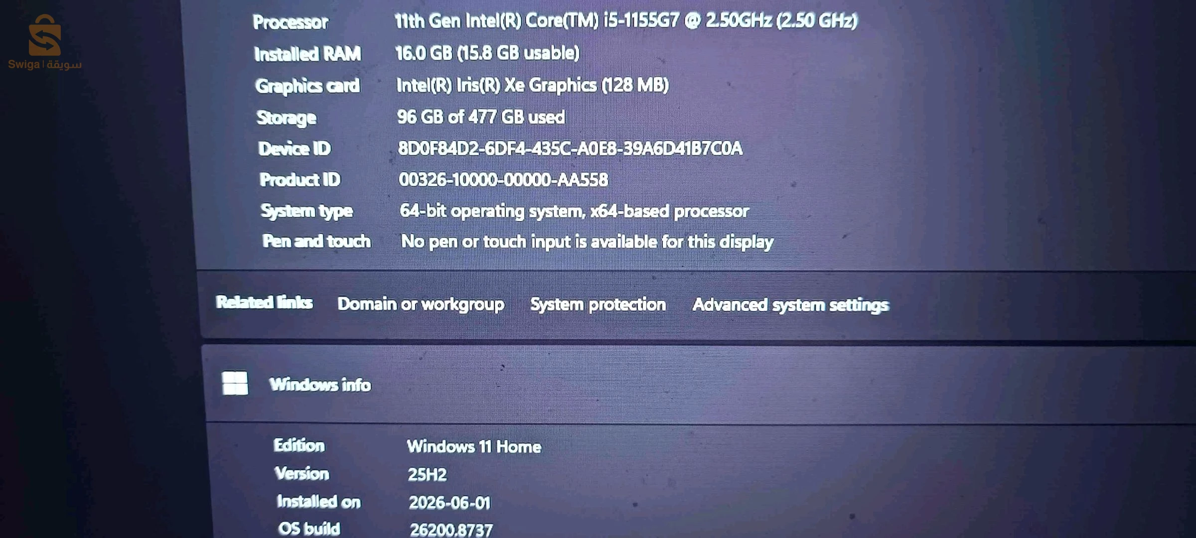 LAPTOP HP PAVILION