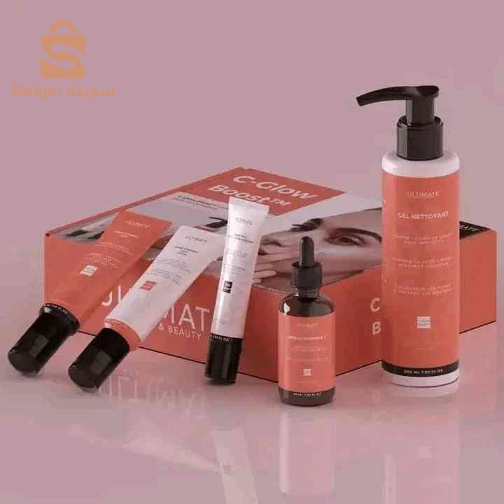 Un kit de soin pour la peau à la vitamine C et un autre au collagène