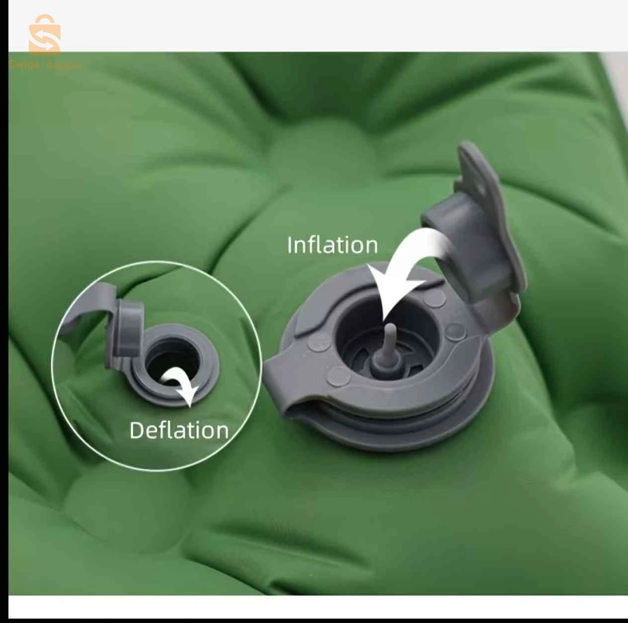 matelas gonflable avec oreiller et pompe intégré