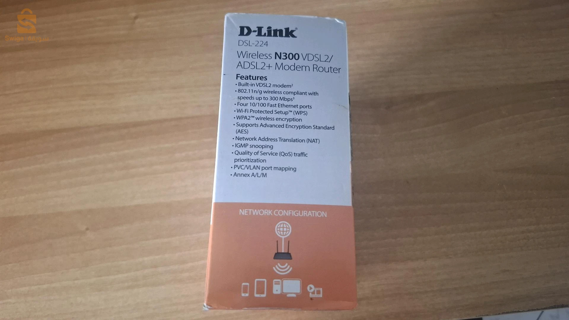 D- Link DSL-224 Wireless N300 VDSL2/ADSL2+