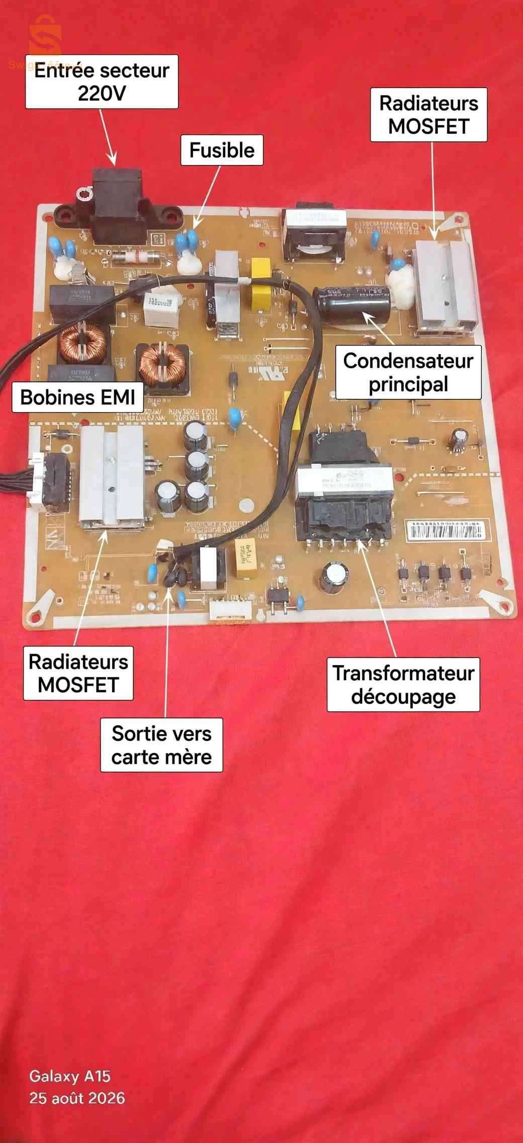 Lot 2 Cartes TV Samsung - Alim + Carte Mère
