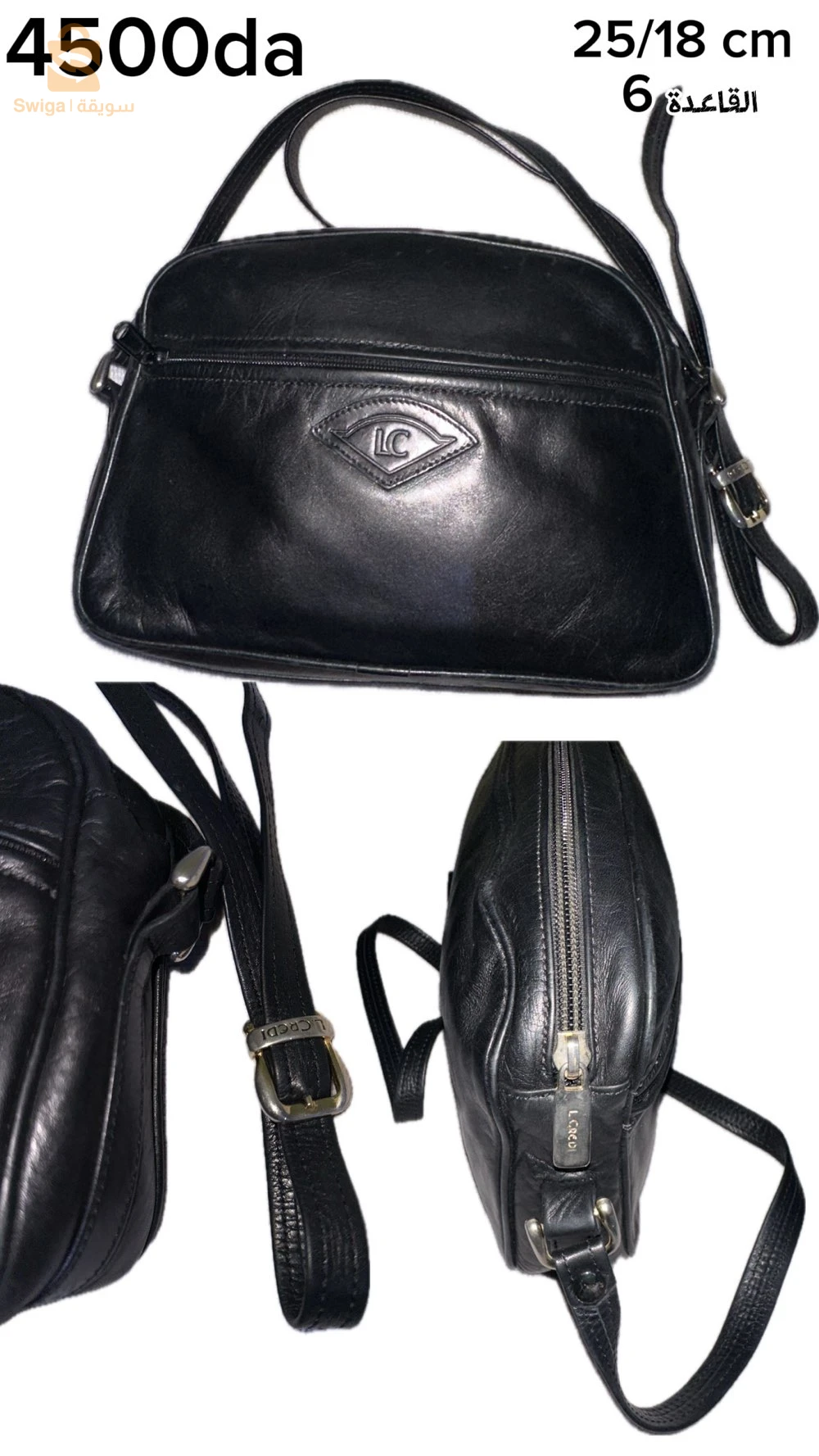 Sac véritable cuir et portefeuille