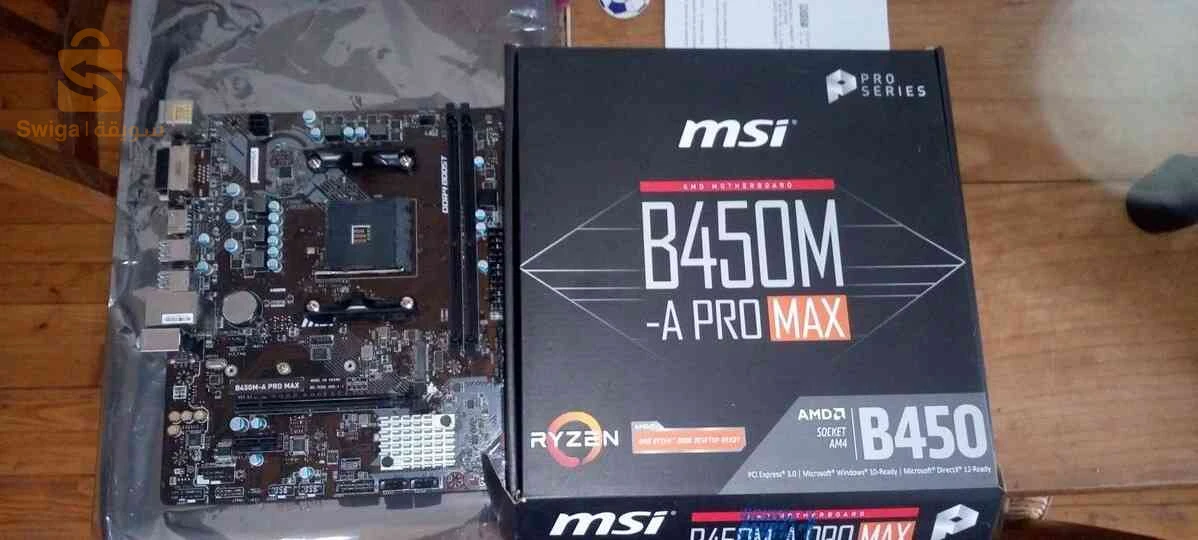 pc gamer 
carte mère:Msi B450 ma pro max
cpu : ryzen 5 pro 5650G  44.00 mhz 
Ram:8g.Hp.gaming.rgb.3600mhz+8g Apacer.3200mhz
Ssd: 128g adata +Hdd segate .500g
Psu: Gammax 700.watts.80 plus bronze 
Boîtier: Cooler Master+ 2 fans Rgb