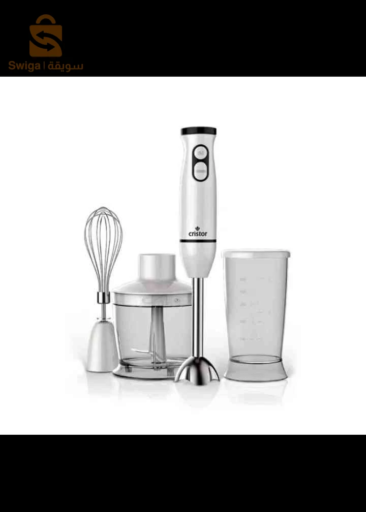 Bras Mixeur 3 en 1 CRISTOR Bras mixeur, Hachoir et Bras Fouet 500 W-500 ML