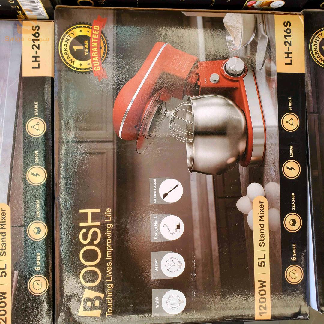 خلاط العجين BOOSH LH-216R – 1200 واط، سعة 5 لتر