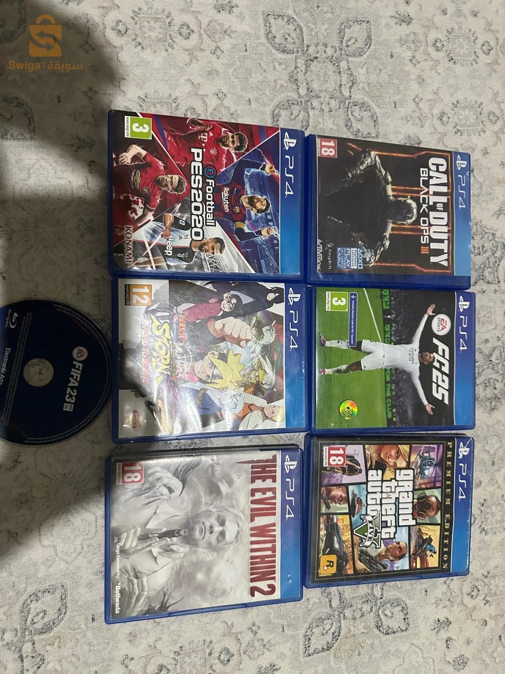 les cd ps4 
قاع بمليون ونص