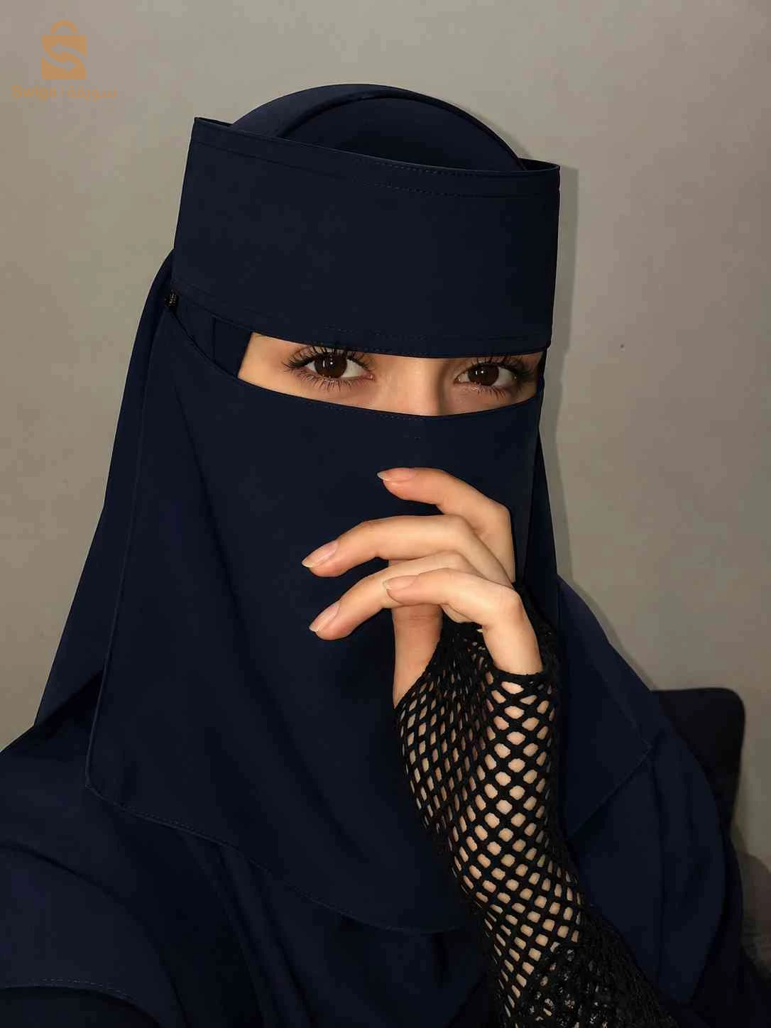 نقاب بالالوان اصلي مستورد من مصر