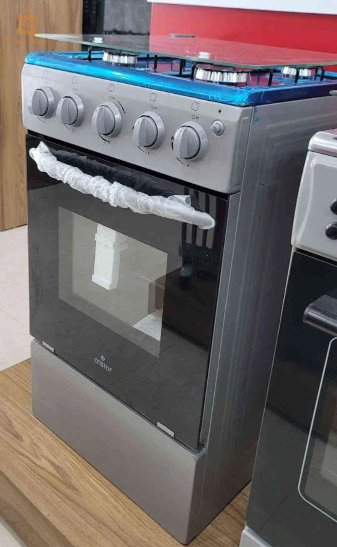 Cuisinière cristor 50cm inox Gris رمادي فقط