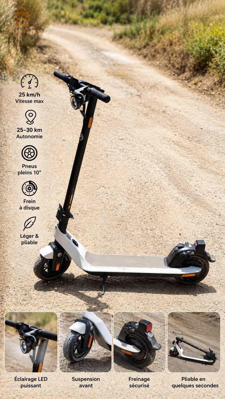 Trottinette électrique NIU KQi2 Pro - 30km autonomie