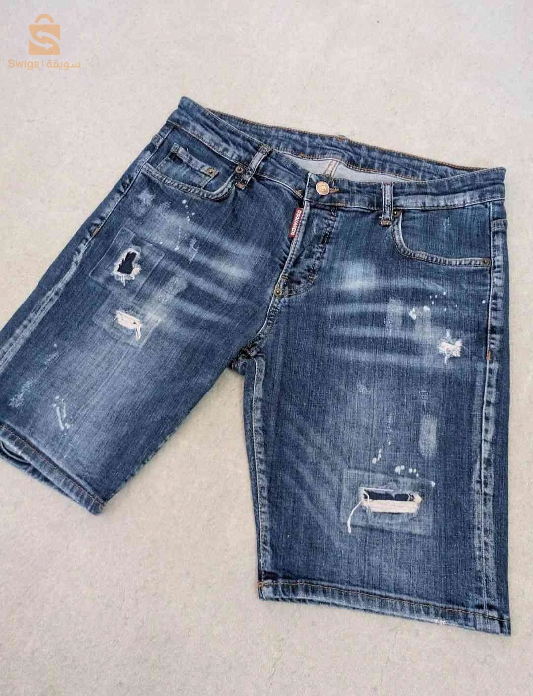 Bermuda jeans Desquards2 Original pour homme Taille : 48