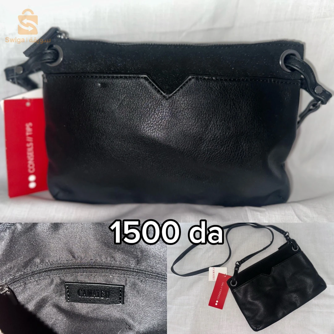 Sac véritable cuir et portefeuille