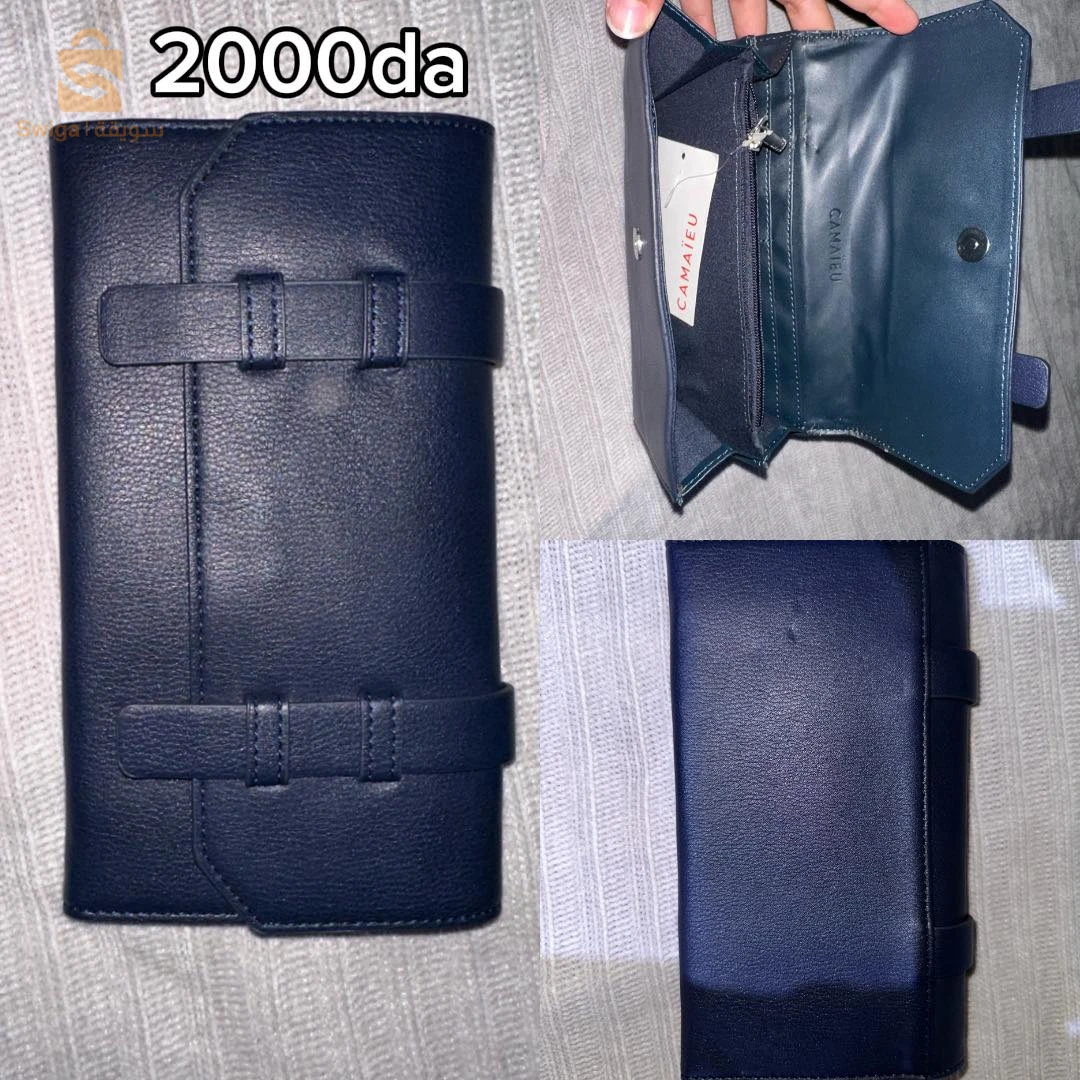 Sac véritable cuir et portefeuille