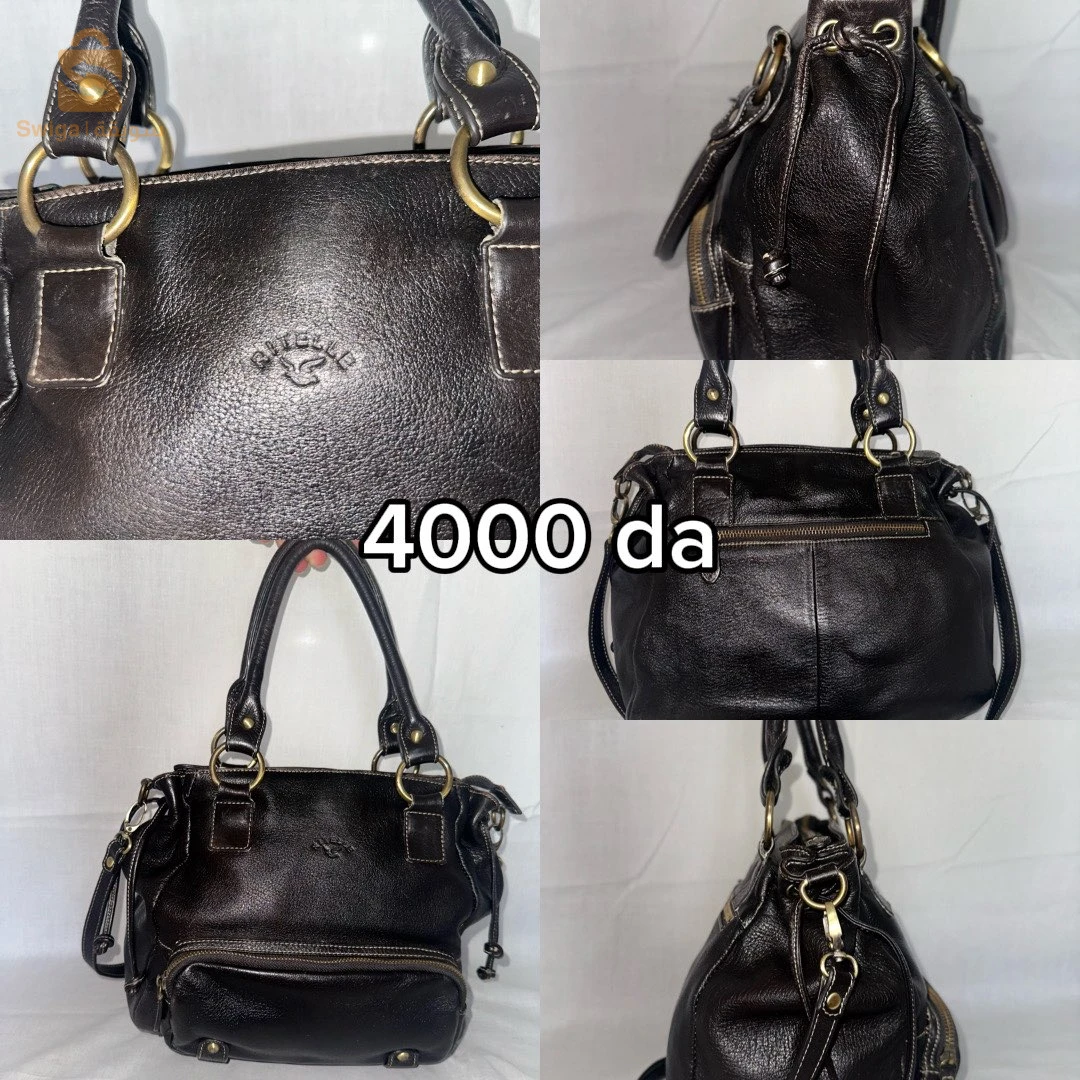 Sac véritable cuir et portefeuille