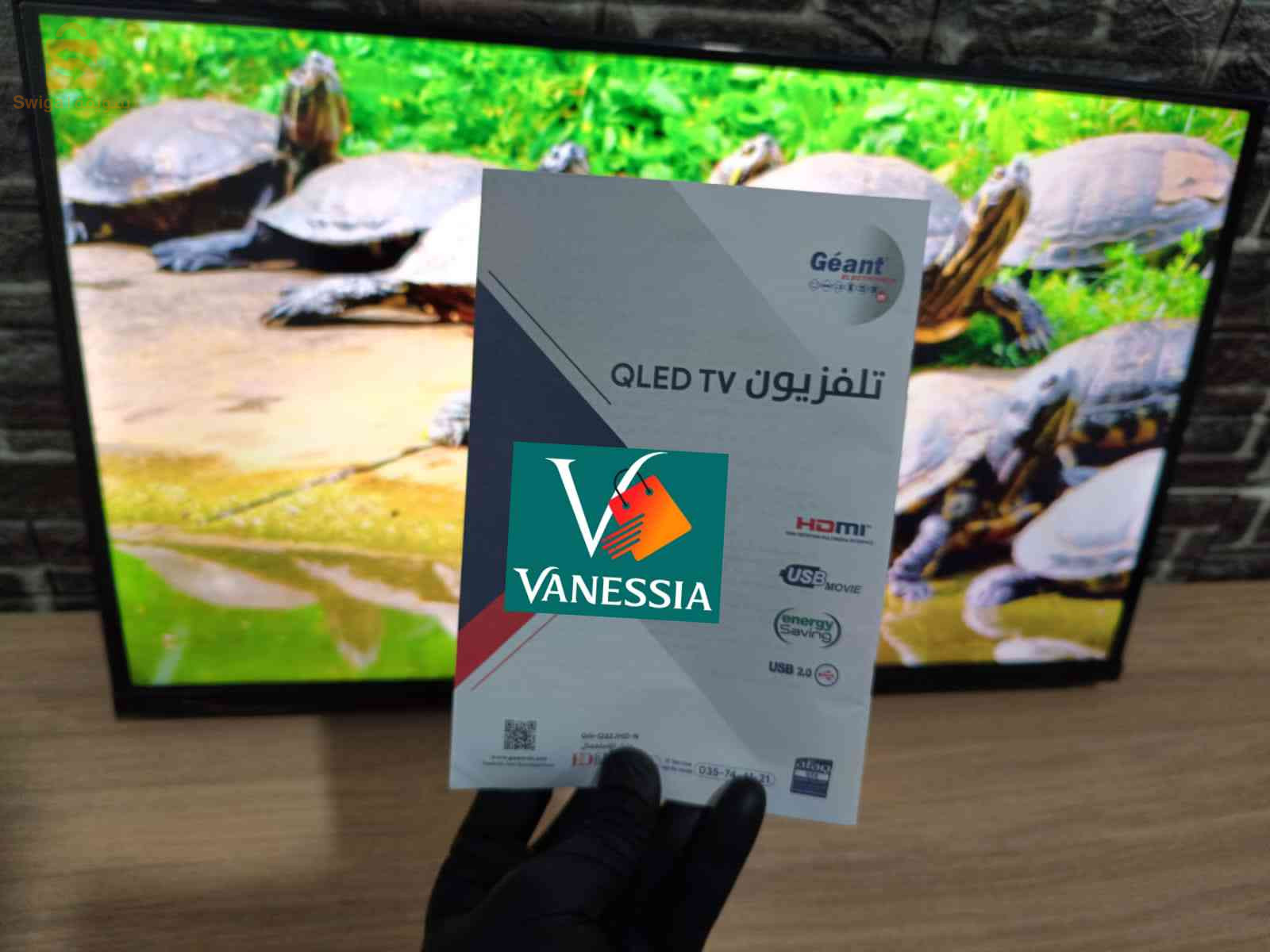 Télévision Marque Géant 32P Simple Avec Démo Intégré Qled Tv