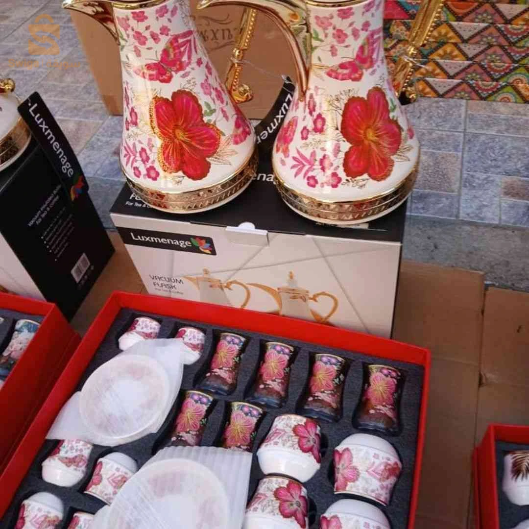 سيرفيس قهوة وشاي 30 قطعة سيراميك +2 تارمويات – Pack Service À Café Et Thé 30 Pcs