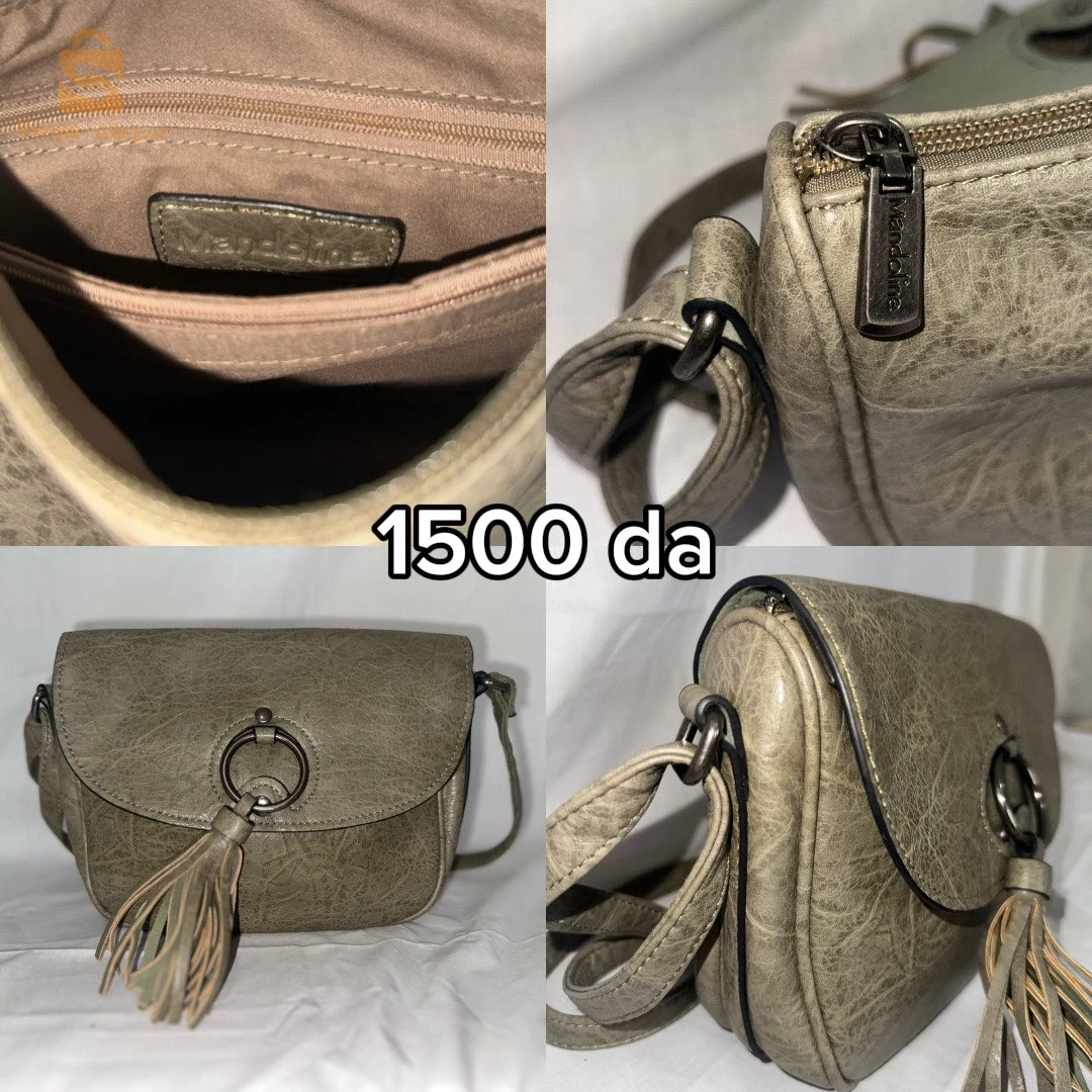 Sac véritable cuir et portefeuille