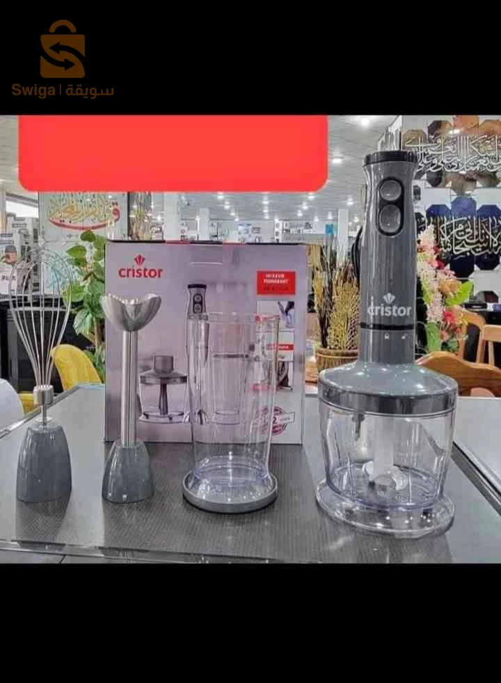 Bras Mixeur 3 en 1 CRISTOR Bras mixeur, Hachoir et Bras Fouet 500 W-500 ML
