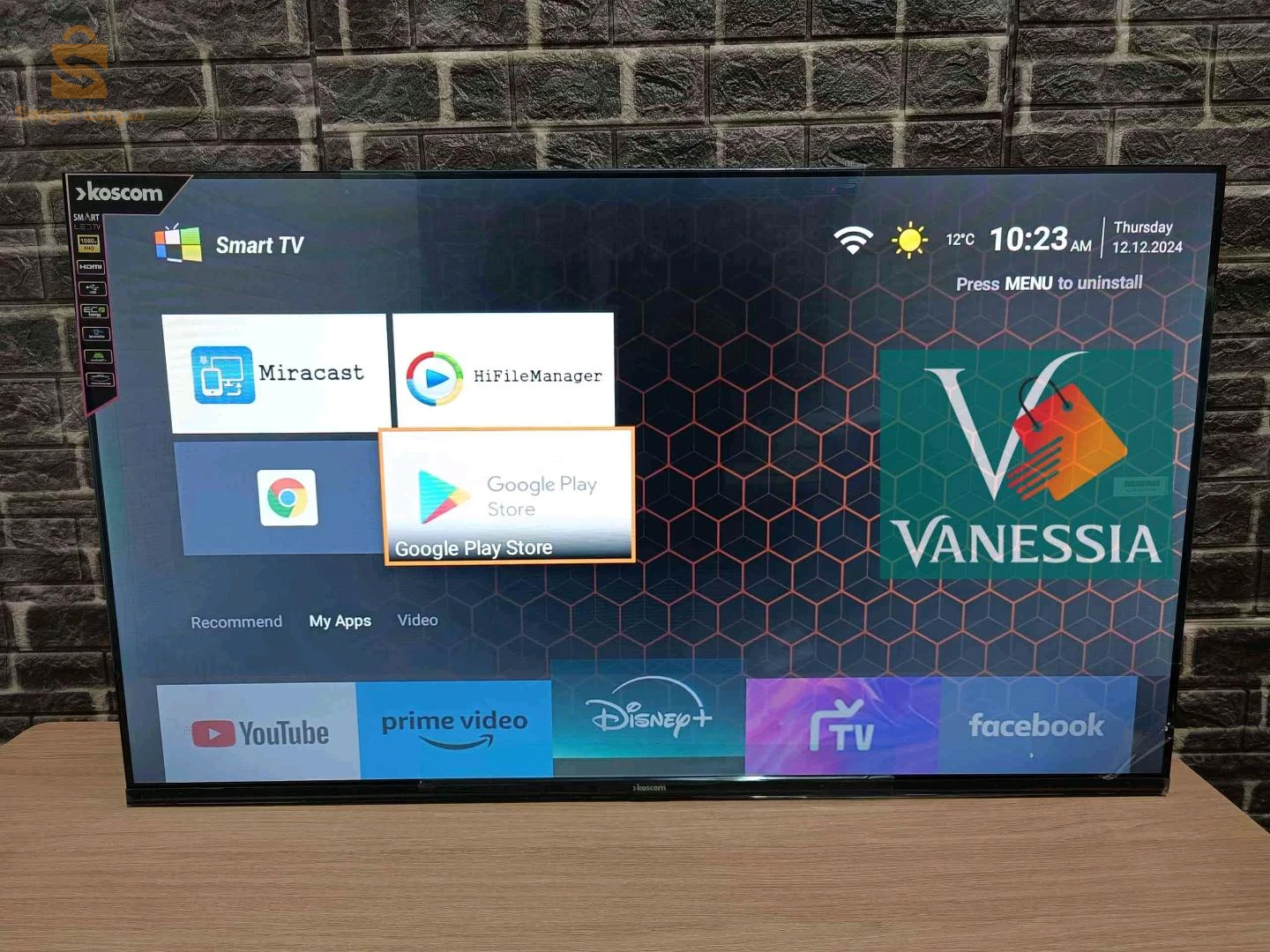 Télévision 43P Smart Android Marque Koscom